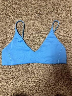 Left On Friday Light Blue Bikini Top size large
